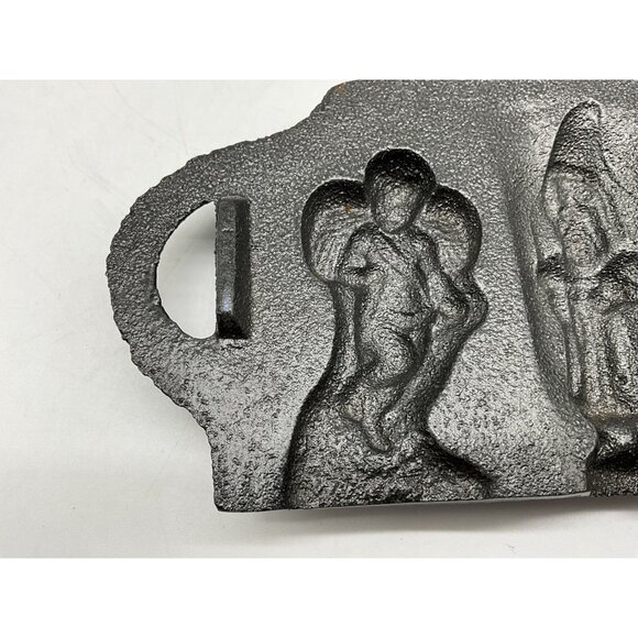 John Wright Vintage Christmas Cast Iron Candy Chocolate Mold USA Collectible #2 - Picture 10 of 14